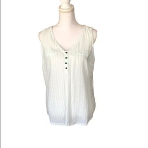 Candie’s mint green/white striped sleeveless top